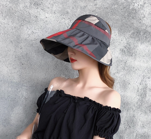 챙넓은 여성 썬캡 모자
