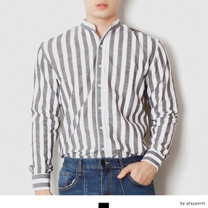 남성 차이나카라 셔츠(카터블랙)