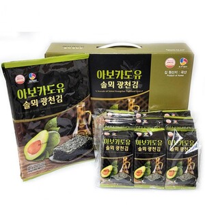 광천 아보카도유 전장김 2봉 + 도시락김 9봉 선물세트